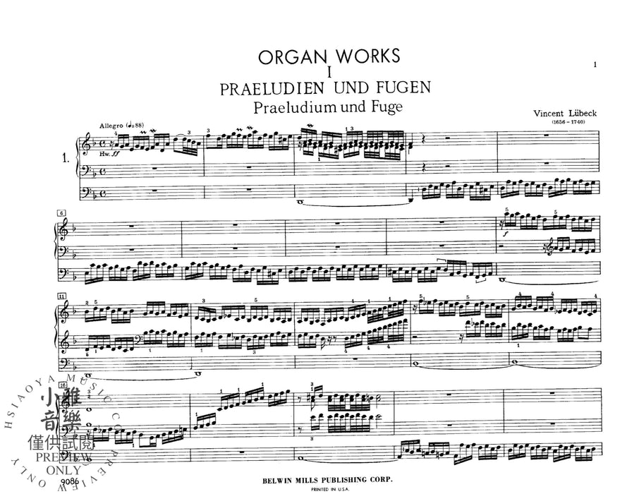 Preludes and Fugues and Chorale Prelude 前奏曲 復格曲 聖詠前奏曲 | 小雅音樂 Hsiaoya Music