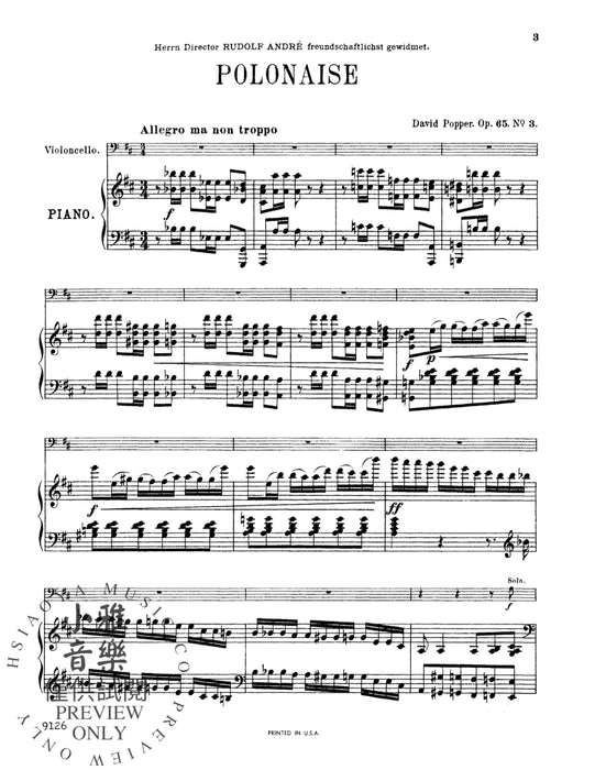 Polonaise, Opus 65/3 波珀爾 波蘭舞曲作品 | 小雅音樂 Hsiaoya Music