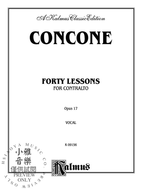 Forty Lessons, Opus 17 作品 | 小雅音樂 Hsiaoya Music