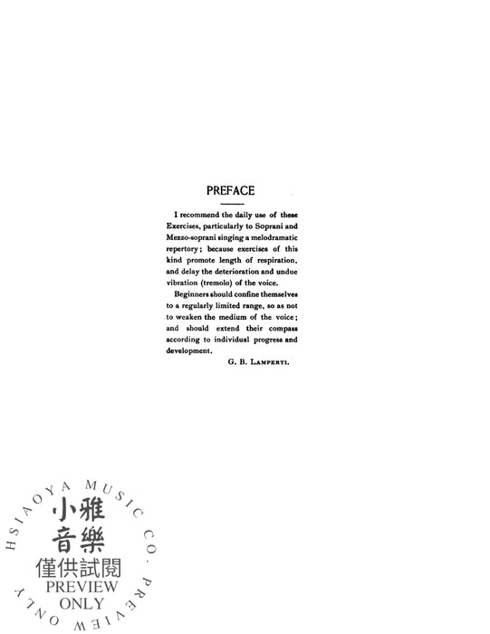 30 Preparatory Vocalises | 小雅音樂 Hsiaoya Music