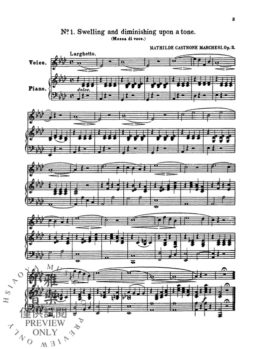 Twenty-four Vocalises for Soprano or Mezzo-Soprano, Opus 2 次女高音作品 | 小雅音樂 Hsiaoya Music