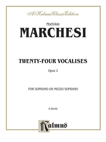 Twenty-four Vocalises for Soprano or Mezzo-Soprano, Opus 2 次女高音作品 | 小雅音樂 Hsiaoya Music