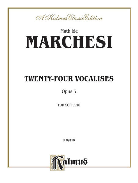 Twenty-four Vocalises for Soprano, Opus 3 作品 | 小雅音樂 Hsiaoya Music