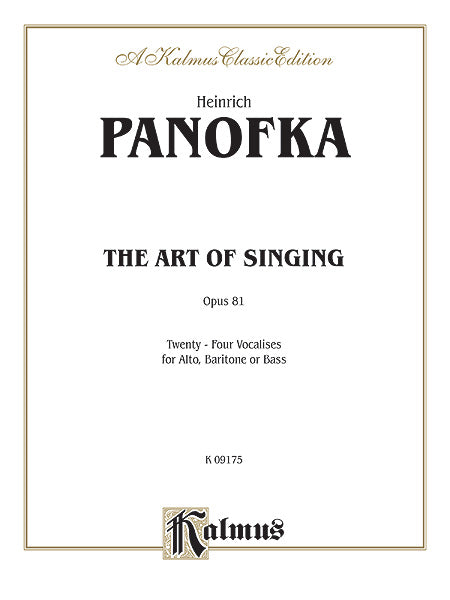 The Art of Singing; 24 Vocalises, Opus 81 作品 | 小雅音樂 Hsiaoya Music