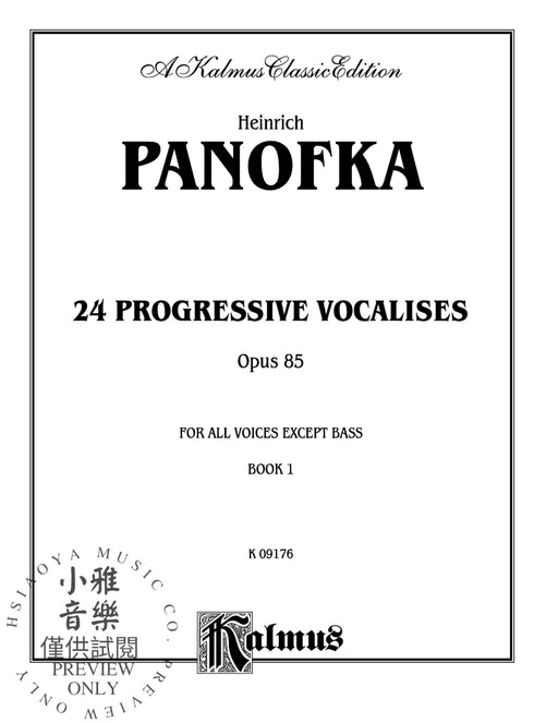 Twenty-four Progressive Vocalises, Opus 85, Volume I 作品 | 小雅音樂 Hsiaoya Music