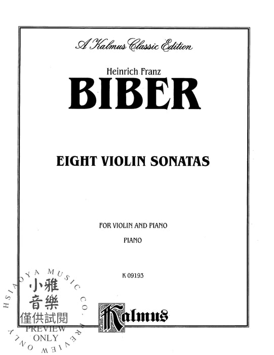 Eight Violin Sonatas 小提琴 奏鳴曲 | 小雅音樂 Hsiaoya Music