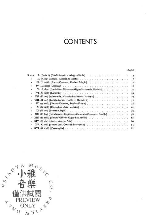 16 Violin Sonatas 小提琴 奏鳴曲 | 小雅音樂 Hsiaoya Music