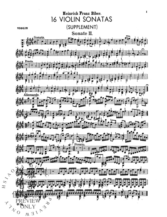 16 Violin Sonatas 小提琴 奏鳴曲 | 小雅音樂 Hsiaoya Music