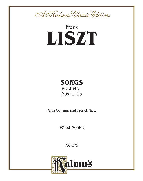 Songs, Volume I 李斯特 | 小雅音樂 Hsiaoya Music