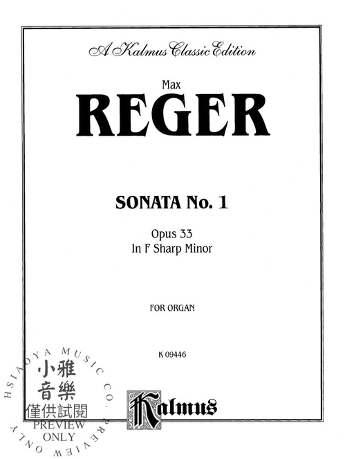 Sonata in F-sharp Minor, Opus 33 雷格馬克斯 奏鳴曲 作品 | 小雅音樂 Hsiaoya Music
