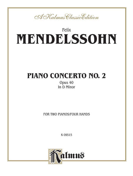 Piano Concerto No. 2 in D Minor, Opus 40 孟德爾頌,菲利克斯 鋼琴協奏曲 作品 | 小雅音樂 Hsiaoya Music