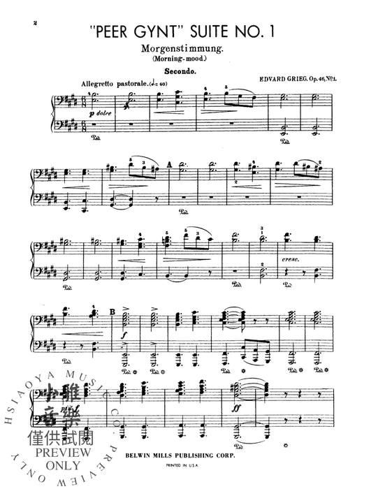 Peer Gynt Suite No. 1, Opus 46 葛利格 皮爾金組曲 作品 | 小雅音樂 Hsiaoya Music