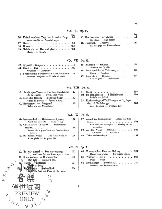 The Complete Lyric Pieces 葛利格 小品 | 小雅音樂 Hsiaoya Music