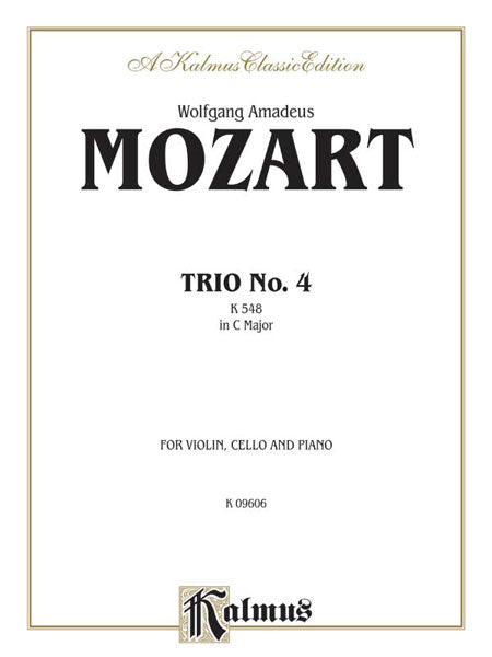 Trio No. 4 in C Major, K. 548 莫札特 三重奏 | 小雅音樂 Hsiaoya Music