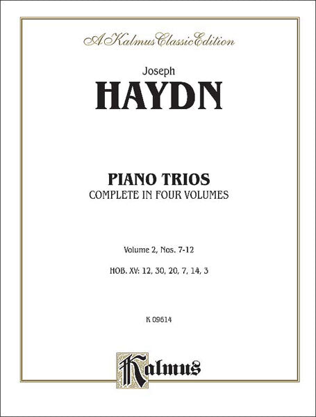 Trios for Violin, Cello and Piano, Volume II (Nos. 7-12, HOB. XV: 12, 30, 20, 7, 14, 3) 海頓 三重奏 小提琴 大提琴 鋼琴 | 小雅音樂 Hsiaoya Music