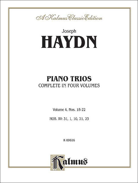 Trios for Violin, Cello and Piano, Volume IV (Nos. 18-22, HOB. XV: 31, 1, 10, 21, 23) 海頓 三重奏 小提琴 大提琴 鋼琴 | 小雅音樂 Hsiaoya Music