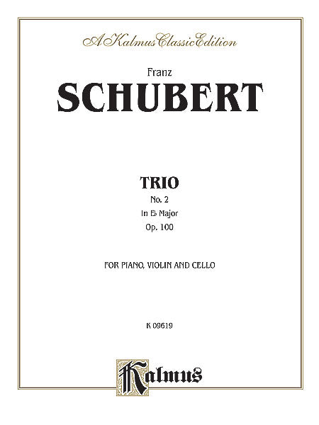 Trio No. 2 in E-flat Major, Opus 100 舒伯特 三重奏 作品 | 小雅音樂 Hsiaoya Music