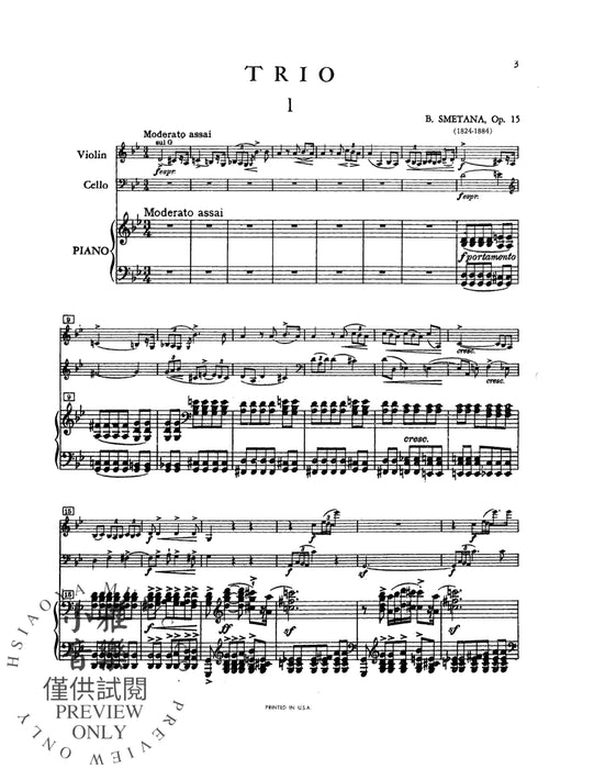 Trio in G Minor, Opus 15 三重奏 作品 | 小雅音樂 Hsiaoya Music
