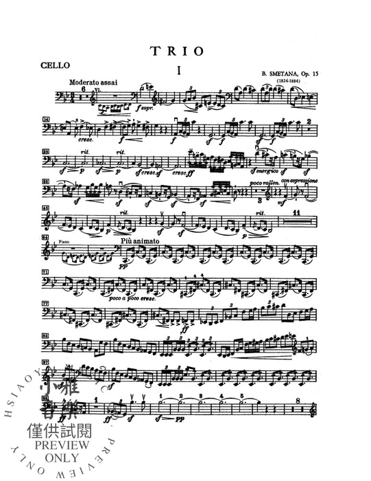 Trio in G Minor, Opus 15 三重奏 作品 | 小雅音樂 Hsiaoya Music