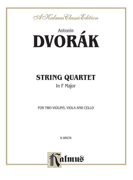 Quartet in F Minor, Opus 9 For Two Violins, Viola and Cello 德弗札克 四重奏 作品 小提琴 中提琴 大提琴 | 小雅音樂 Hsiaoya Music