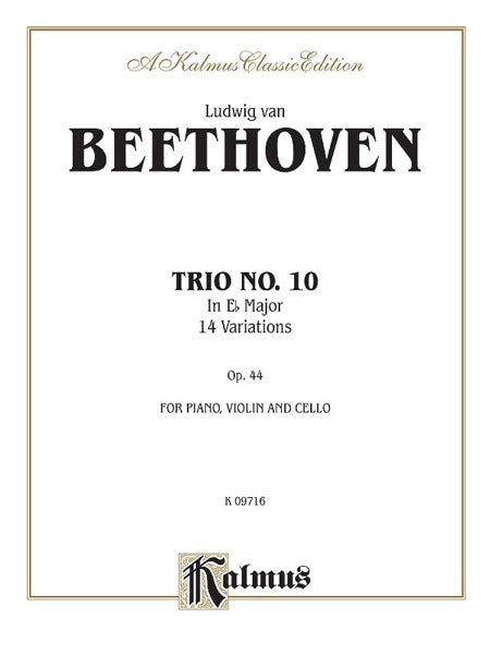 Piano Trio No. 10, Opus 44 E-flat Major 貝多芬 鋼琴 三重奏 作品 | 小雅音樂 Hsiaoya Music