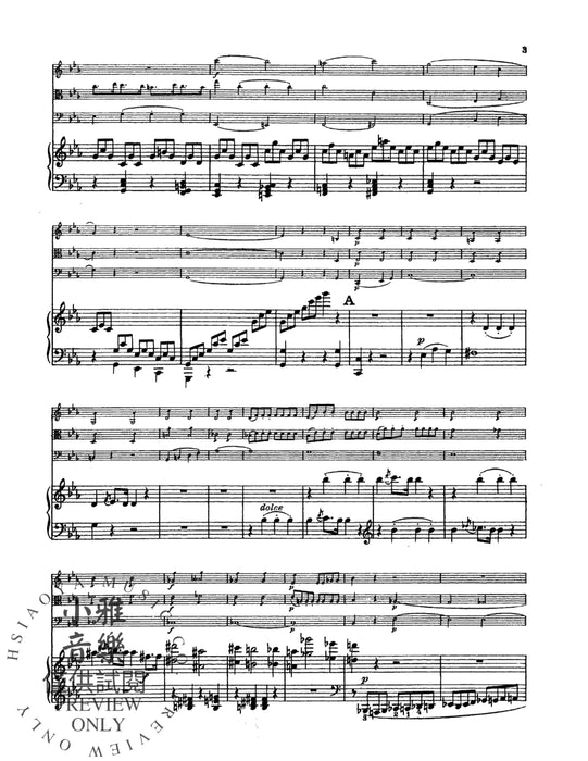 Piano Quartet No. 1 in C Minor, Opus 1 孟德爾頌,菲利克斯 鋼琴 四重奏 作品 | 小雅音樂 Hsiaoya Music