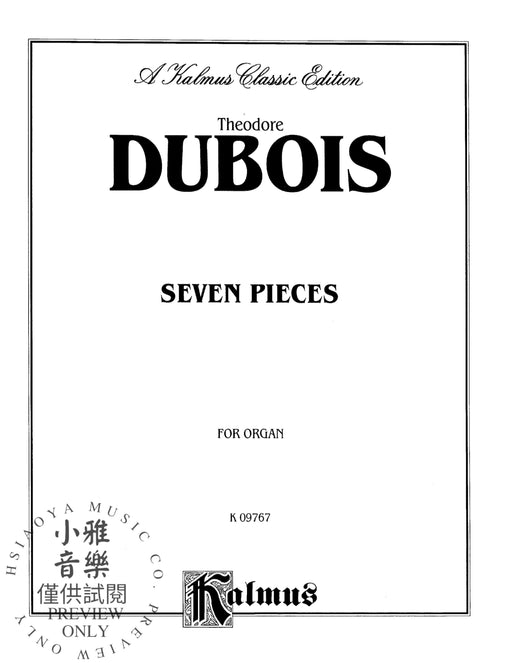 Seven Pieces for the Organ 迪伯瓦,弗朗索瓦 小品 管風琴 | 小雅音樂 Hsiaoya Music