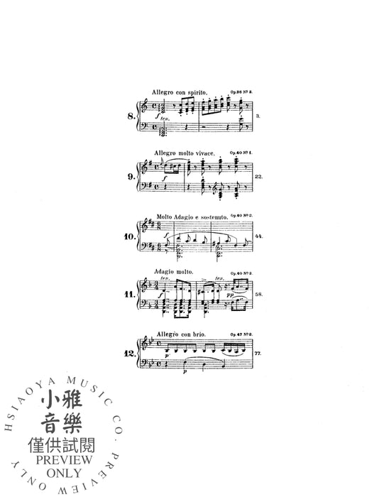 Piano Sonatas, Volume II (Nos. 8-12) 克雷門悌穆奇歐 鋼琴 奏鳴曲 | 小雅音樂 Hsiaoya Music