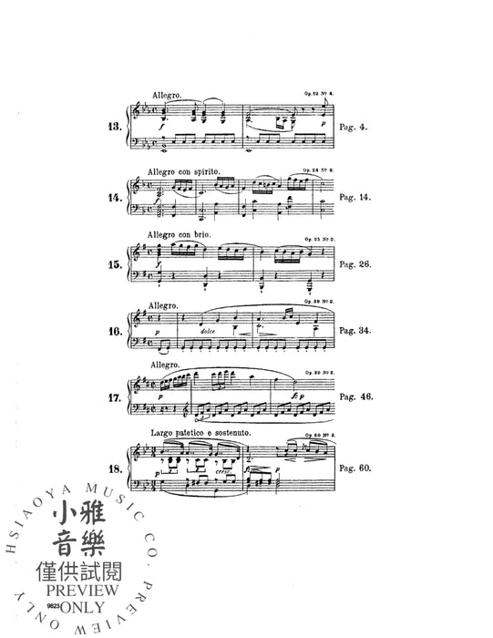 Piano Sonatas, Volume III (Nos. 13-18) 克雷門悌穆奇歐 鋼琴 奏鳴曲 | 小雅音樂 Hsiaoya Music