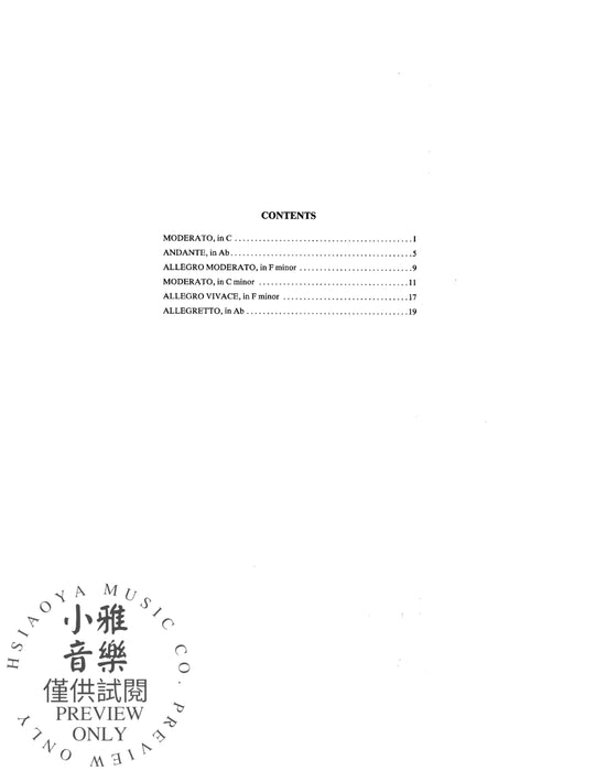 Moments musicaux, Opus 94 舒伯特 樂興之時作品 | 小雅音樂 Hsiaoya Music