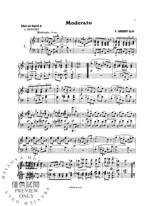 Moments musicaux, Opus 94 舒伯特 樂興之時作品 | 小雅音樂 Hsiaoya Music