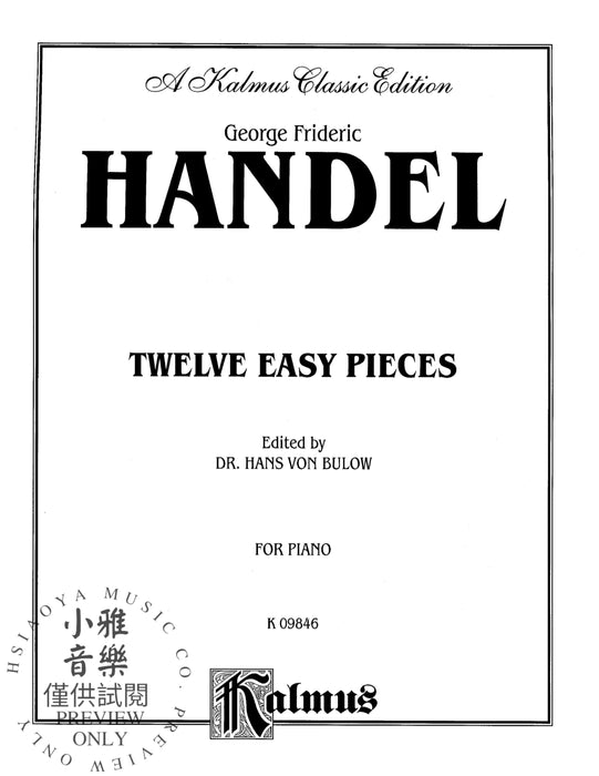 Twelve Easy Pieces 韓德爾 小品 | 小雅音樂 Hsiaoya Music