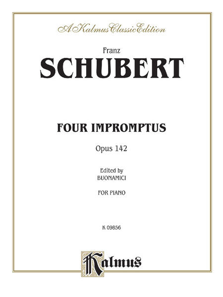 Four Impromptus, Opus 142 舒伯特 即興曲 作品 | 小雅音樂 Hsiaoya Music