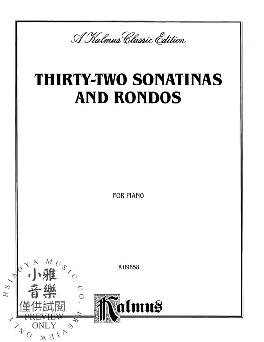 Thirty-Two Sonatinas & Rondos (Kleinmichel) 小奏鳴曲 迴旋曲 | 小雅音樂 Hsiaoya Music