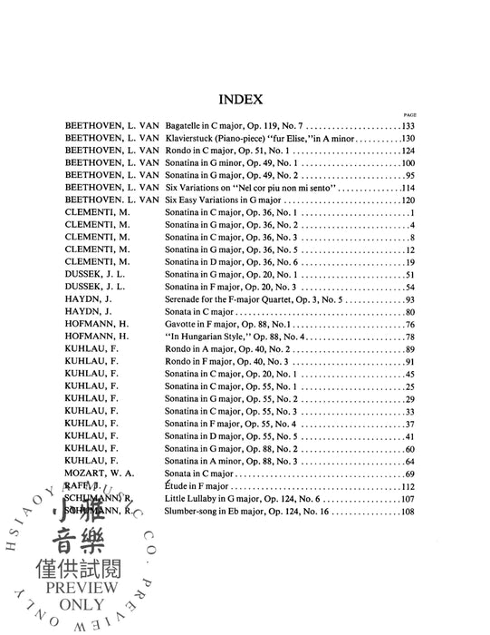 Thirty-Two Sonatinas & Rondos (Kleinmichel) 小奏鳴曲 迴旋曲 | 小雅音樂 Hsiaoya Music