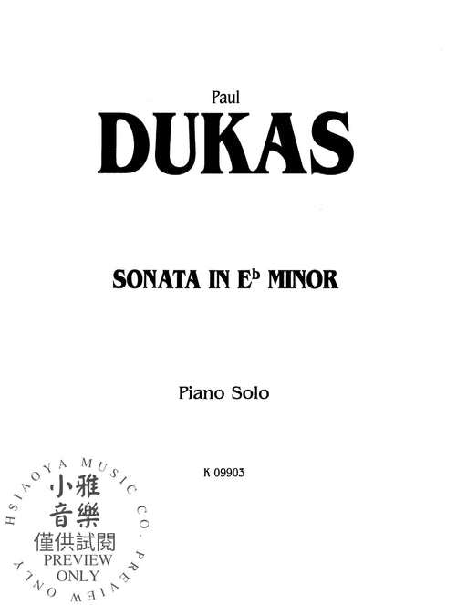 Sonata in E-flat Minor 奏鳴曲 | 小雅音樂 Hsiaoya Music