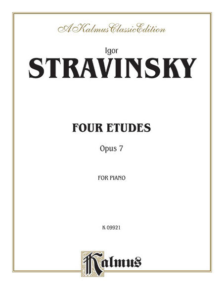 Four Etudes, Opus 7 斯特拉溫斯基伊果 練習曲 作品 | 小雅音樂 Hsiaoya Music