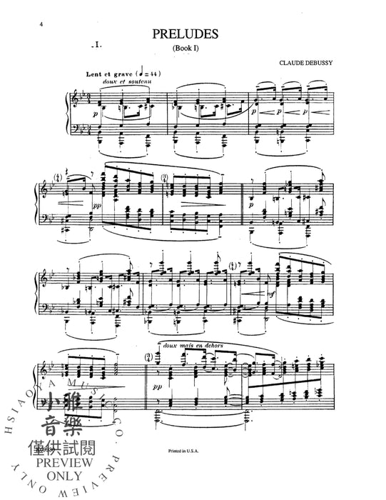 Preludes, Volume I 德布西 前奏曲 | 小雅音樂 Hsiaoya Music