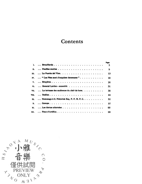 Preludes, Volume II 德布西 前奏曲 | 小雅音樂 Hsiaoya Music