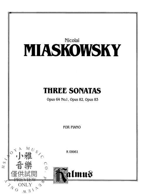 Three Sonatas 奏鳴曲 | 小雅音樂 Hsiaoya Music