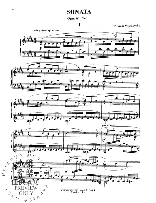 Three Sonatas 奏鳴曲 | 小雅音樂 Hsiaoya Music