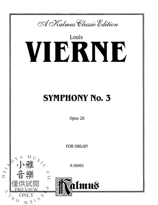 Symphony No. 3, Opus 28 交響曲 作品 | 小雅音樂 Hsiaoya Music