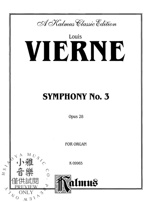 Symphony No. 3, Opus 28 交響曲 作品 | 小雅音樂 Hsiaoya Music