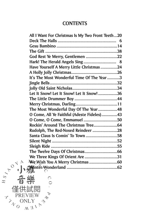 The Best in Christmas Sheet Music | 小雅音樂 Hsiaoya Music