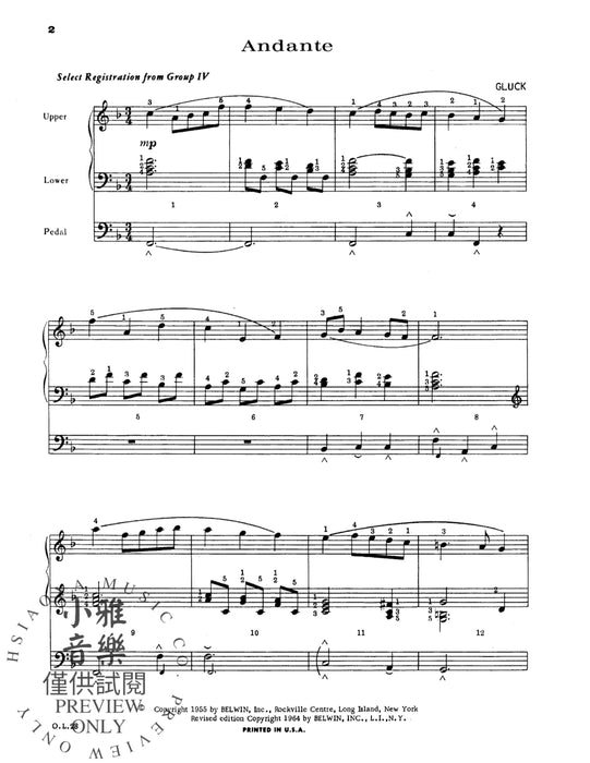 Belwin Organ Course, Book 4 管風琴 | 小雅音樂 Hsiaoya Music
