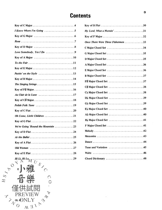 Chords & Keys, Level 1 | 小雅音樂 Hsiaoya Music