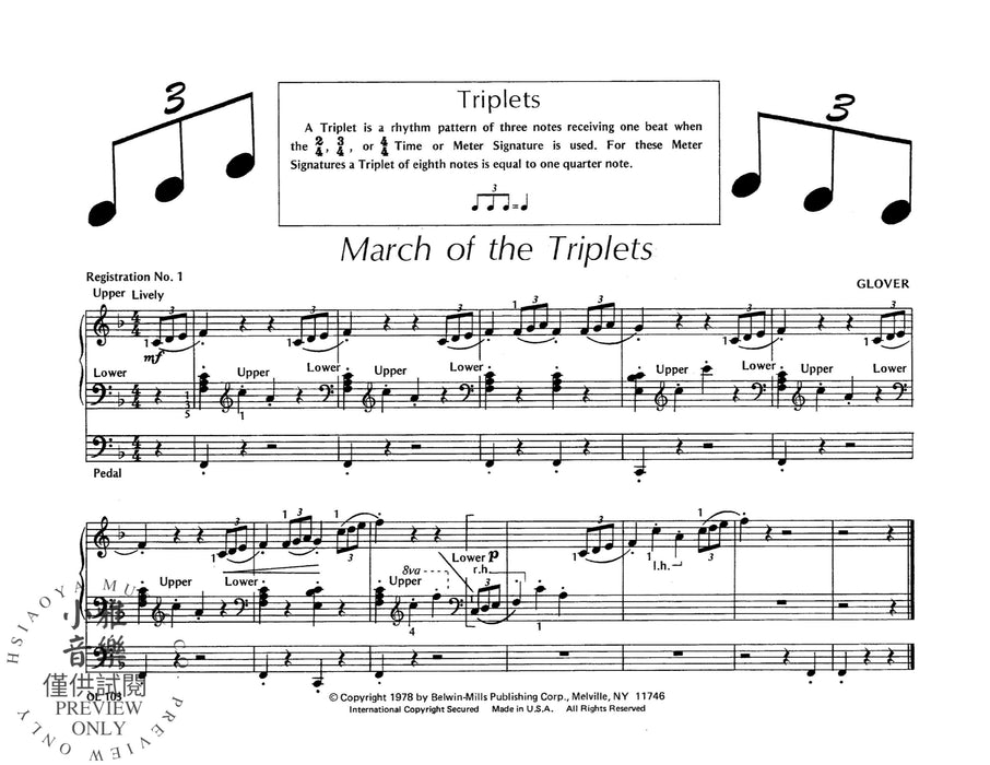 Organ Repertoire, Level 3 管風琴 | 小雅音樂 Hsiaoya Music