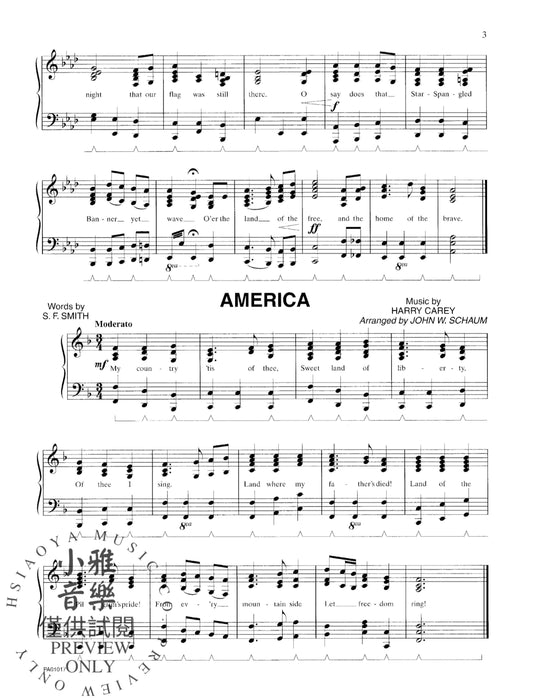 The Star-Spangled Banner / America / America, the Beautiful | 小雅音樂 Hsiaoya Music