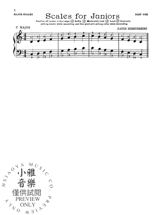 Scales for Juniors, Part 1 (Major) | 小雅音樂 Hsiaoya Music