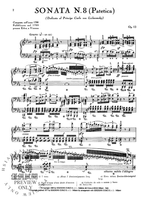 Sonata No. 8 in C Minor, Opus 13 ("Pathetique") 貝多芬 奏鳴曲 作品 | 小雅音樂 Hsiaoya Music